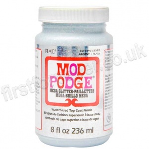 Mod Podge, Mega Glitter, Silver 236ml (8oz)