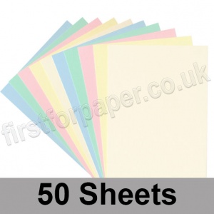 Pegasi, Thick Card Pack, Pastel Shades, 50 A4 sheets