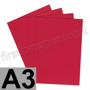 Rapid Colour Paper, 120gsm, A3, Blood Red