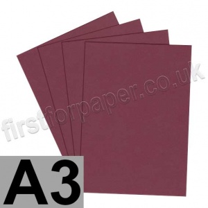 Rapid Colour Card, 250gsm, A3, Burgundy