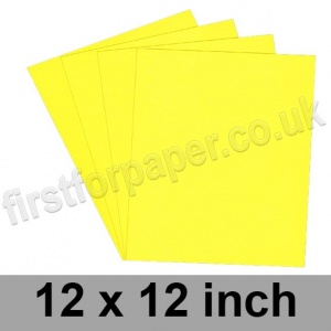 Rapid Colour Card, 225gsm, 305 x 305mm (12 x 12 inch), Canary Yellow