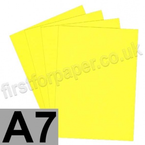 Rapid Colour Card, 225gsm, A7, Canary Yellow