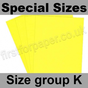 Rapid Colour Card, 225gsm, Special Sizes, (Size Group K), Canary Yellow