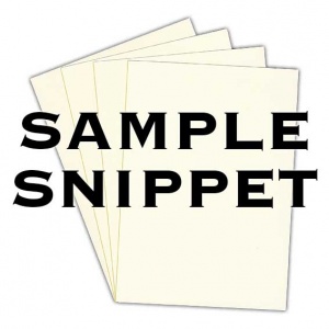 •Sample Snippet, Rapid Colour, 120gsm, Eider Vellum