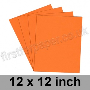 Rapid Colour Card, 160gsm, 305 x 305mm (12 x 12 inch), Fantail Orange