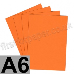 Rapid Colour Card, 225gsm,  A6, Fantail Orange