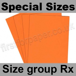 Rapid Colour Paper, 120gsm, Special Sizes, (Size Group Rx), Fantail Orange