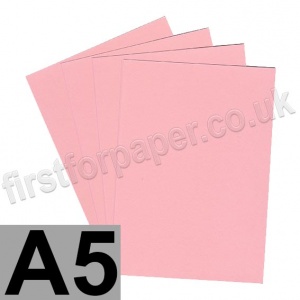 Rapid Colour Card, 160gsm,  A5, Flamingo Pink