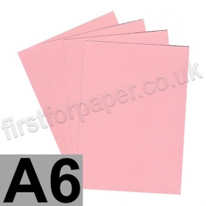 Rapid Colour Card, 225gsm, A6, Flamingo Pink