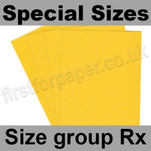Rapid Colour Card, 160gsm, Special Sizes, (Size Group Rx), Goldcrest Yellow