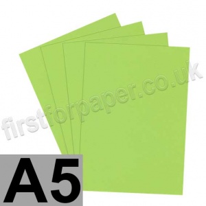 Rapid Colour Card, 225gsm, A5, Lime Green