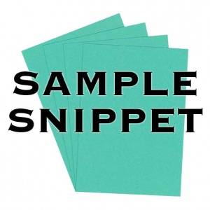 Sample Snippet, Rapid Colour, 160gsm, Ocean Green