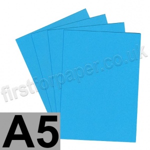 Rapid Colour Card, 160gsm,  A5, Peacock Blue