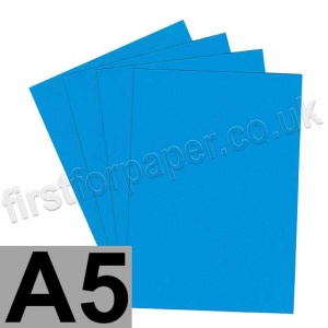 Rapid Colour Card, 160gsm, A5, Rich Blue
