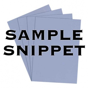 •Sample Snippet, Rapid Colour, 120gsm, Pigeon Blue