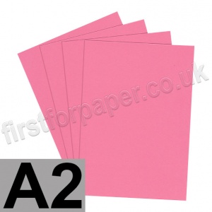 Rapid Colour Card, 225gsm, A2, Rose Pink