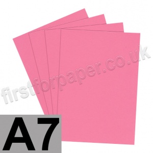 Rapid Colour Card, 225gsm, A7, Rose Pink