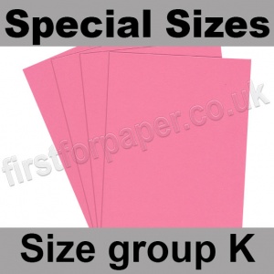 Rapid Colour Card, 225gsm, Special Sizes, (Size Group K), Rose Pink