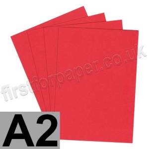Rapid Colour Card, 160gsm, A2, Rouge Red