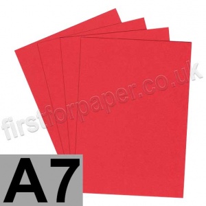 Rapid Colour Card, 160gsm, A7, Rouge Red