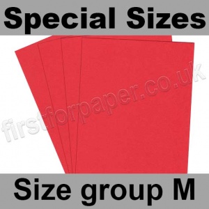 Rapid Colour Card, 160gsm, Special Sizes, (Size Group M), Rouge Red