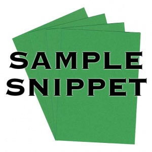 •Sample Snippet, Rapid Colour, 225gsm, Woodpecker Green