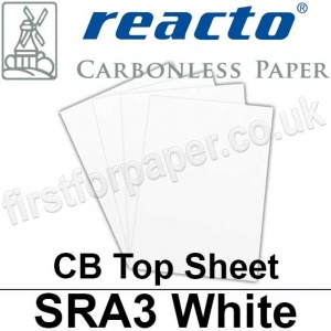 Reacto Carbonless NCR, CB75, Top Sheet, SRA3, 75gsm White - 500 Sheets