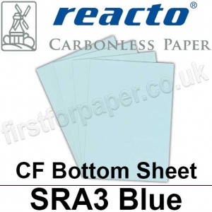 Reacto Carbonless NCR, CF75, Bottom Sheet, SRA3, 75gsm Blue - 500 Sheets