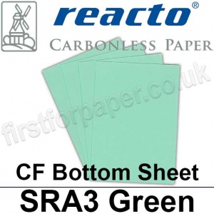 Reacto Carbonless NCR, CF75, Bottom Sheet, SRA3, 75gsm Green - 500 Sheets