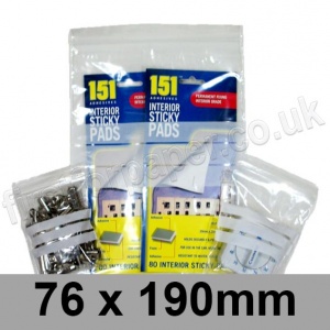 Write-on Grip Seal Bags, 76 x 190mm (approx 3 x 7.5 inch) - per 100 bags