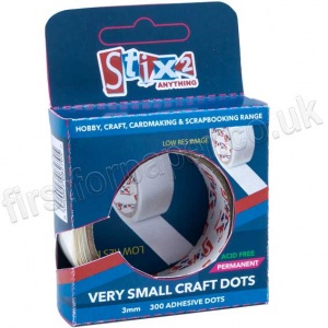 Stix2, Very small Craft Glue Dots, 3mm - Pack of 300