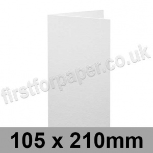 Brampton Felt Marked, Pre-Creased, Single Fold Cards, 280gsm, 105 x 210mm, Extra White