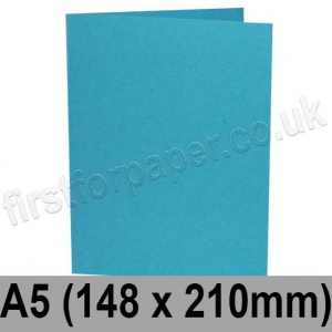 Colorset Recycled, Pre-creased, Single Fold Cards, 270gsm, 148 x 210mm (A5), Aquamarine