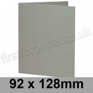 Colorset Recycled, Pre-creased, Single Fold Cards, 270gsm, 92 x 128mm, Ash