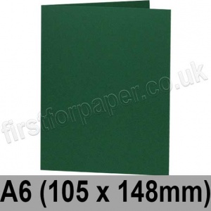Colorset Recycled, Pre-creased, Single Fold Cards, 350gsm, 105 x 148mm (A6), Evergreen