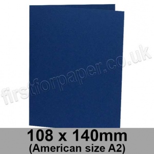 Colorset Recycled, Pre-creased, Single Fold Cards, 270gsm, 108 x 140mm (American A2), Midnight