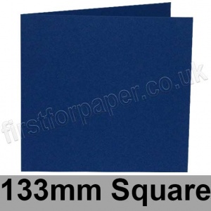 Colorset Recycled, Pre-creased, Single Fold Cards, 270gsm, 133mm Square, Midnight