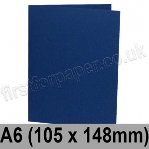 Colorset Recycled, Pre-creased, Single Fold Cards, 270gsm, 105 x 148mm (A6), Midnight