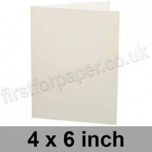 Colorset Recycled, Pre-creased, Single Fold Cards, 270gsm, 102 x 152mm (4 x 6 inch), Natural