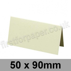 Colorset Recycled, Pre-creased, Place Cards, 270gsm, 50 x 90mm, Natural