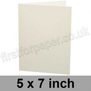Colorset Recycled, Pre-creased, Single Fold Cards, 270gsm, 127 x 178mm (5 x 7 inch), Natural