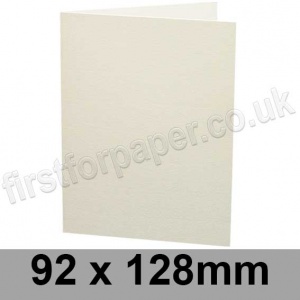 Colorset Recycled, Pre-creased, Single Fold Cards, 270gsm, 92 x 128mm, Natural