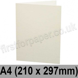 Colorset Recycled, Pre-creased, Single Fold Cards, 270gsm, 210 x 297mm (A4), Natural