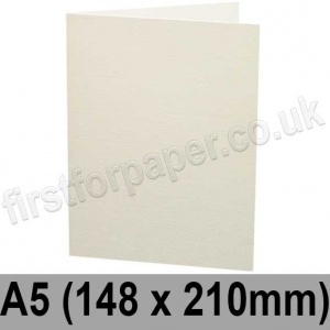 Colorset Recycled, Pre-creased, Single Fold Cards, 270gsm, 148 x 210mm (A5), Natural