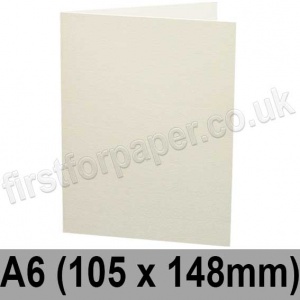 Colorset Recycled, Pre-creased, Single Fold Cards, 270gsm, 105 x 148mm (A6), Natural