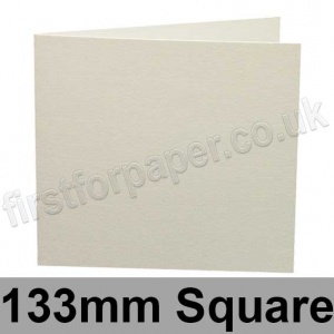 Conqueror Laid, Pre-creased, Single Fold Cards, 300gsm, 133mm Square, High White
