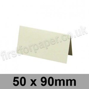 Conqueror Wove, Pre-creased, Place Cards, 300gsm, 50 x 90mm, Oyster
