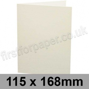 Conqueror Wove, Pre-creased, Single Fold Cards, 300gsm, 115 x 168mm, High White
