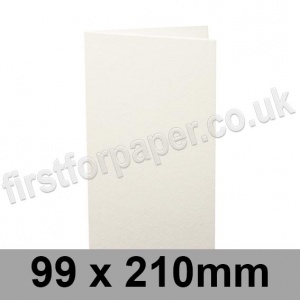 Cumulus, Pre-Creased, Single Fold Cards, 250gsm, 99 x 210mm, Natural