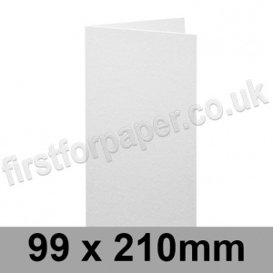 Cumulus, Pre-Creased, Single Fold Cards, 350gsm, 99 x 210mm, White